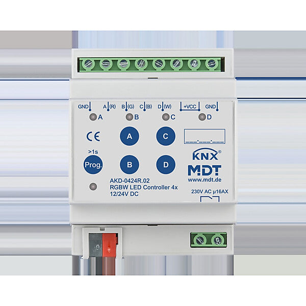MDT technologies LED Controller 4-Kanal 4/8A, RGBW, 4TE, REG AKD-0424R.02